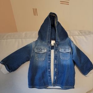OshKosh Stretchy Denim Jacket, 12 months, excellent condition